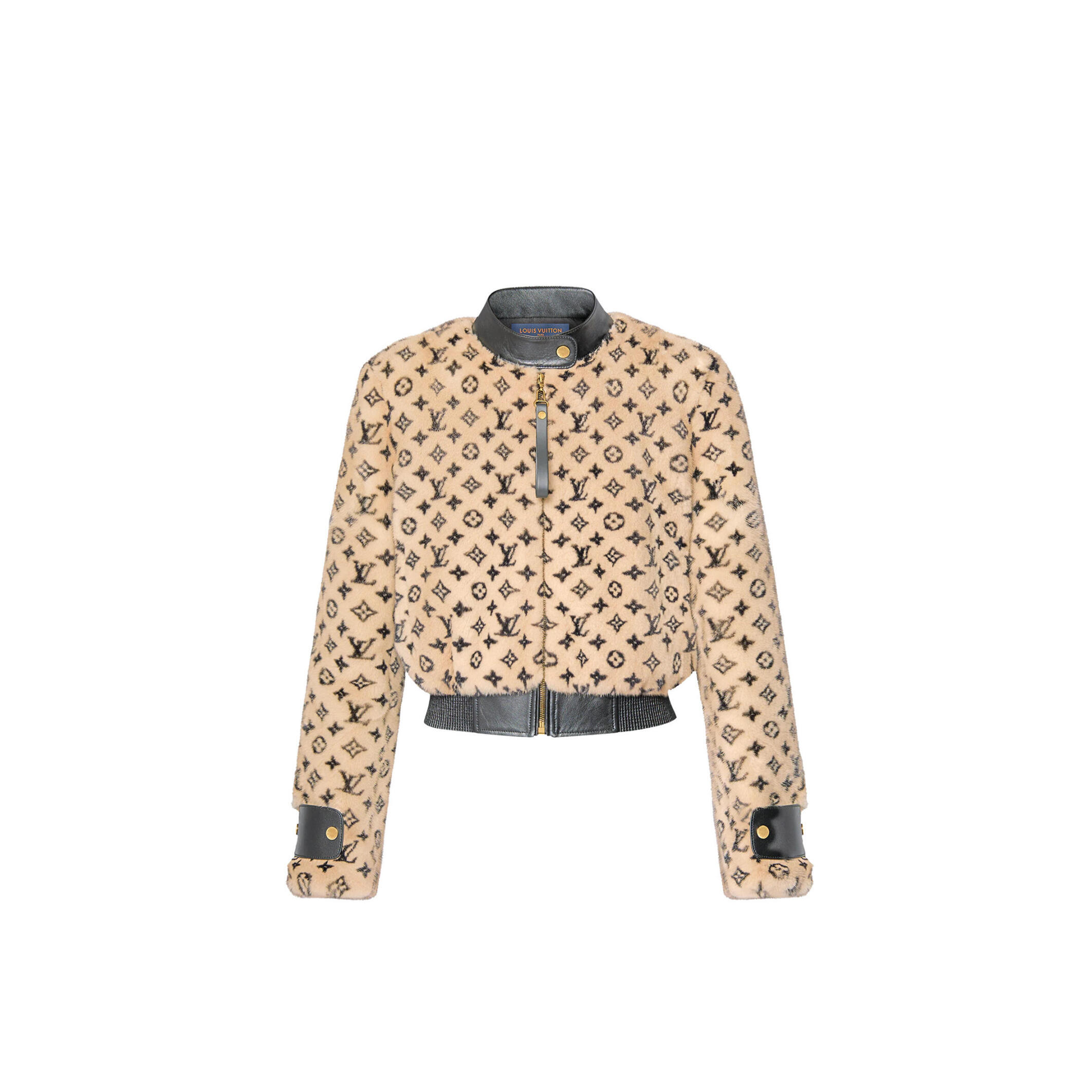 LOUIS VUITTON MONOGRAM MINK BOMBER JACKET 1AGBKG